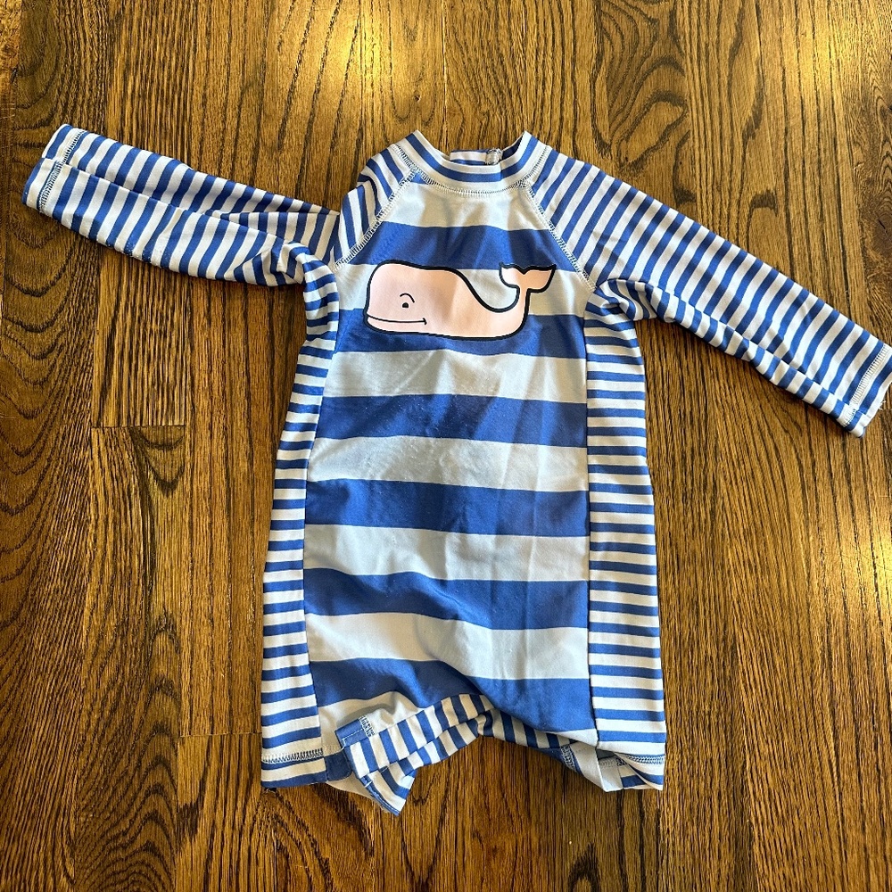 Vineyard Vines X Target One Piece Rashguard Swim Suit 6-9M